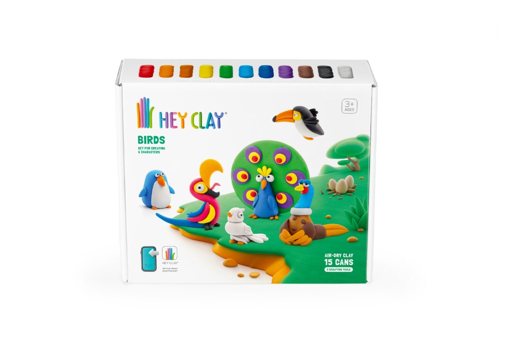 Hey Clay | Boetseerklei Birds