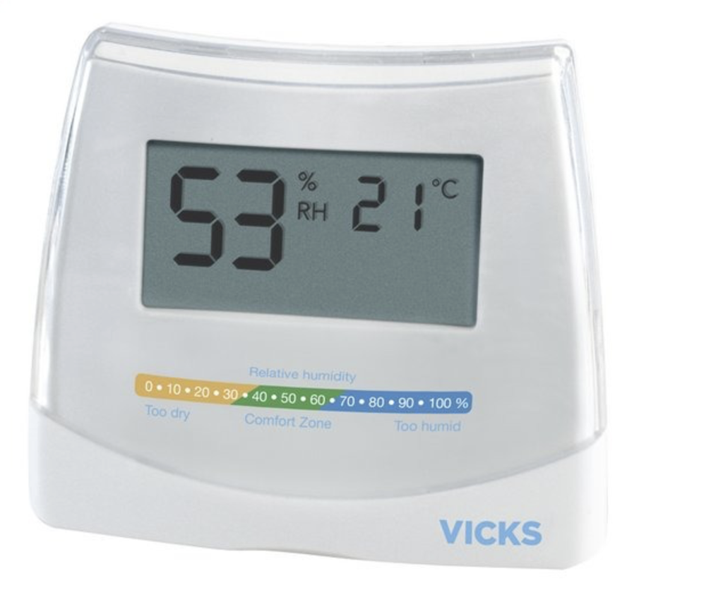 KAMERTHERMOMETER, digitaal, Hygrometer & thermometer, wit, hygrometer, LCD scherm, thermometer