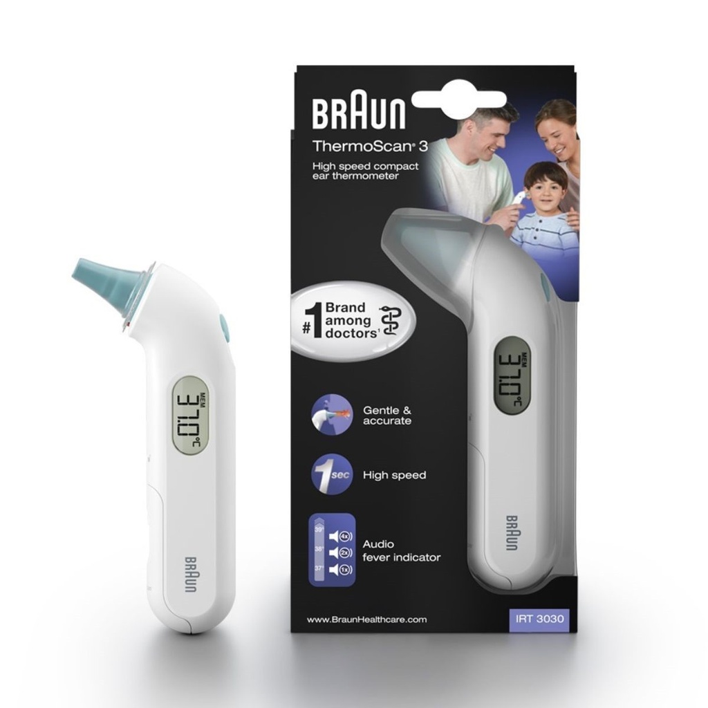 Braun | Koortsthermometer Digitaal IRT 3030 ThermoScan Compact