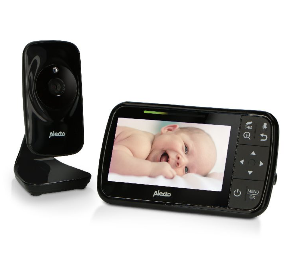 BEELDBABYFOON, DVM149, black, digitaal/ DECT, terugspr.f., slaapliedjes, LCD scherm, buiten tot 300 m, babyfoon