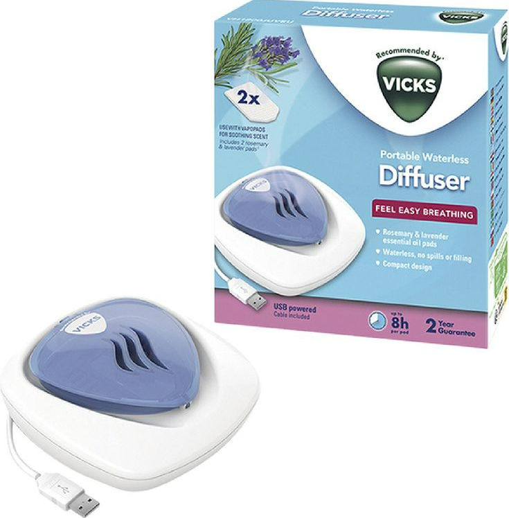 AROMAVERSPREIDER, lavendel en rozemarijn aroma, Portable Waterless Diffuser, aromatherapie, 1 stuk(s), 2023