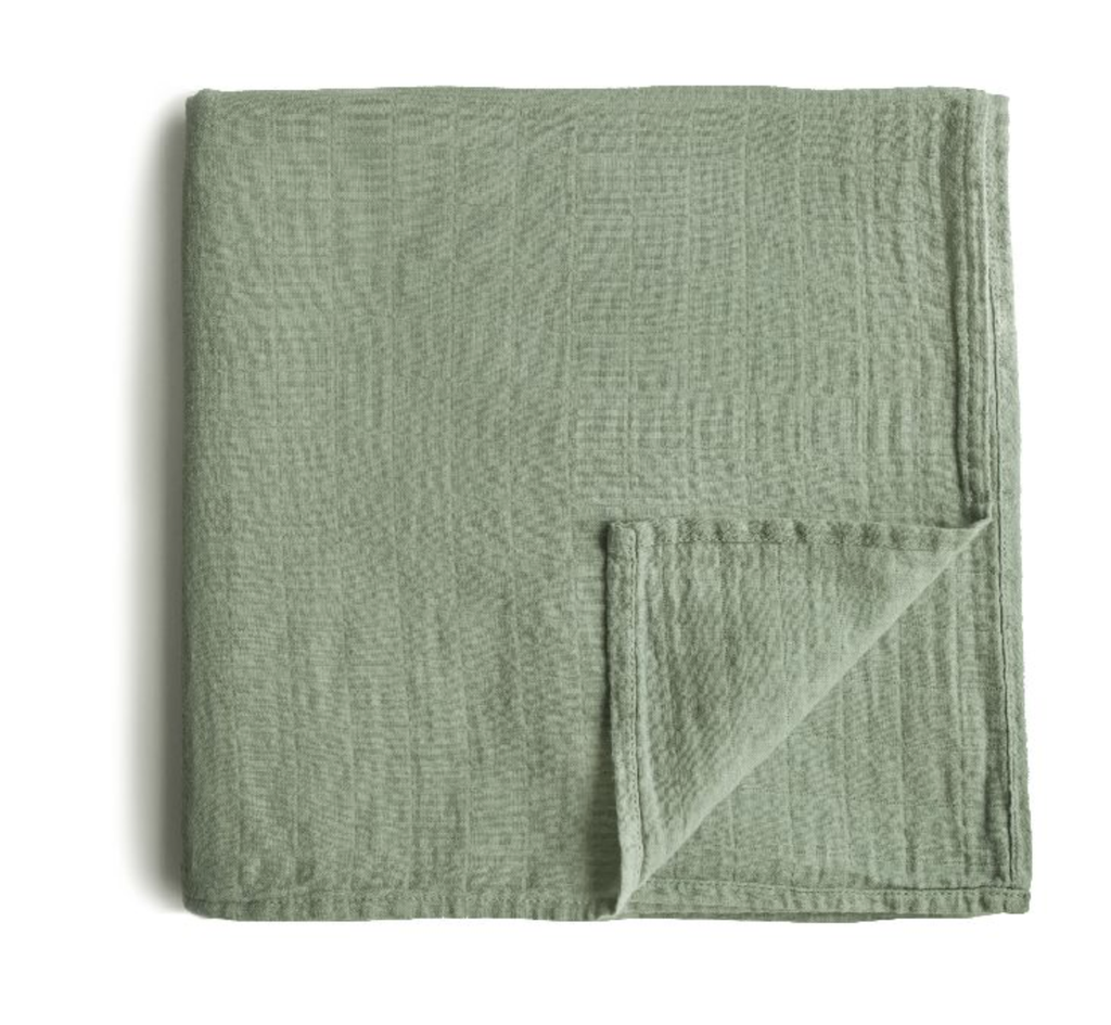 TETRA DOEK, 120x120cm, sage, groen, Swaddle, uni, deken/wikkeldeken, 1 stuk(s)