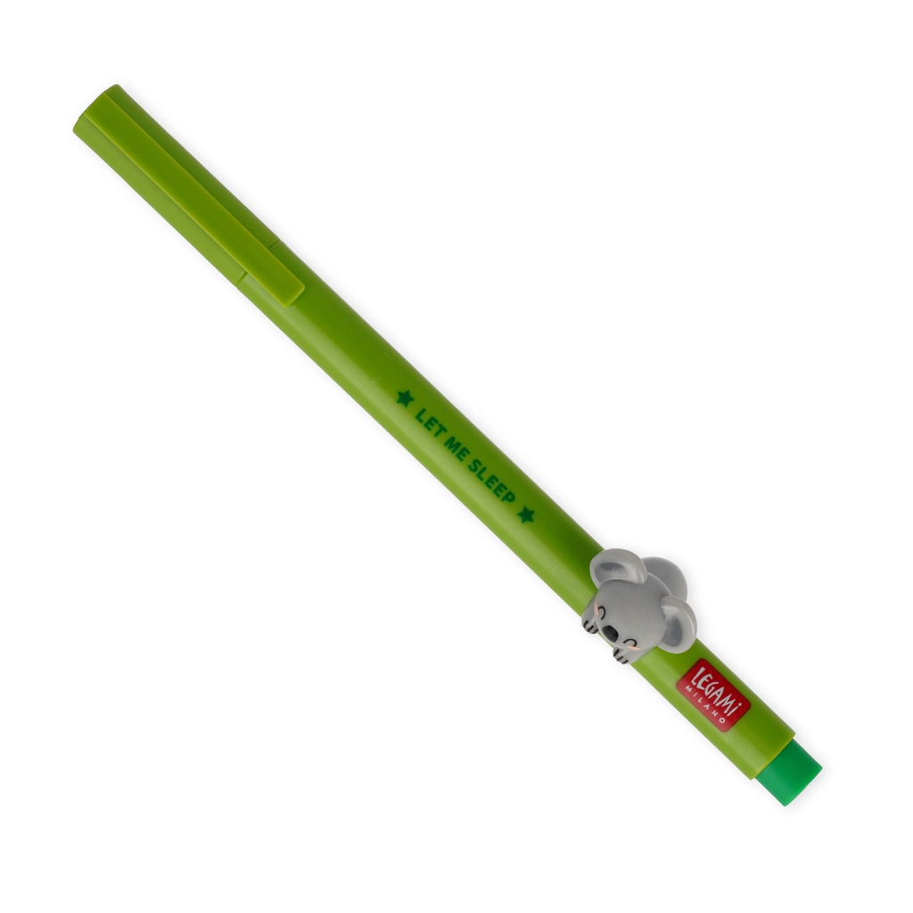 BALPEN, Koala, Gel Pen Lovely Friends, 1st, inkt:groen - gel, houder:groen, verwijderbaar figuurtje, met clip, dop