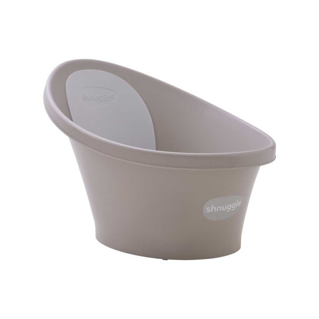 BAD/BADEMMER, Shnuggle Bath, taupe, 2L, kunststof, antislipmat, rugsteun, 36x61x39cm, MET BADSTOP