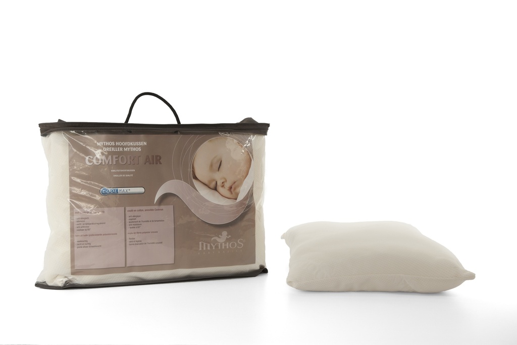 HOOFDKUSSEN, Comfort Air, vr babybed 60x120/babybed 70x140, wit, 40 cm x 60 cm, dikte: 3 cm