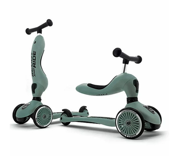 Scoot & Ride | Loopfiets Loopauto Highwaykick 1 Forest Green