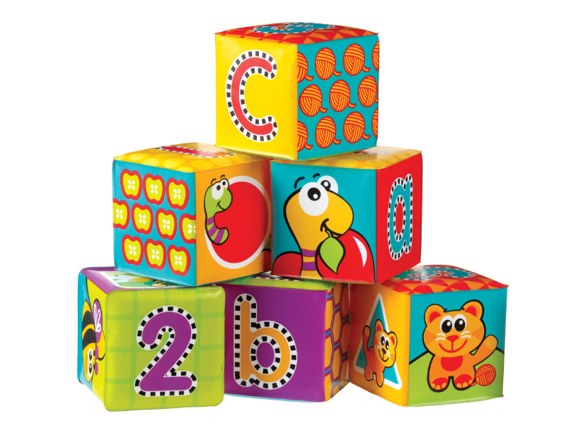 BADSPEELGOED, Splash and Learn Bath Soft Blocks, Bath Toys, dieren/getallen/ letters, kunststof, vanaf 6 maanden