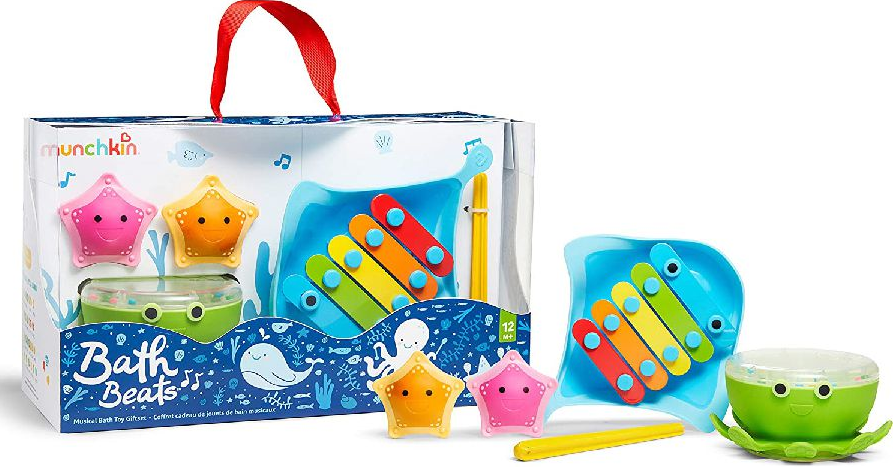 BADSPEELGOED, Bath Beats Gift Set, multikleur, kunststof, gift set bevat: Dingray xylophone en Octodrum