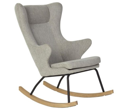 [346974] ZETEL, Chair De Luxe, sand, ecru, Rocking Adult, uni, textiel/hout, schommelstoel