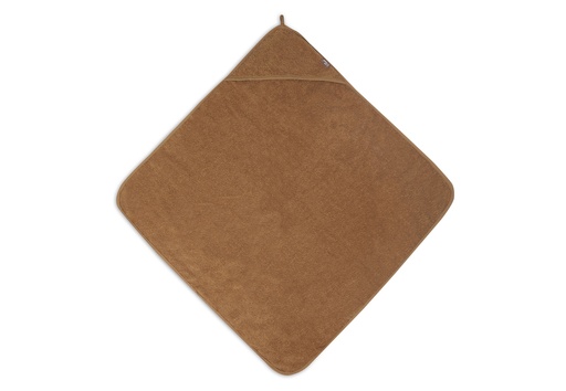 [401821] BADCAPE, caramel, bruin, uni, badstof, 75x75cm, 2020-2021