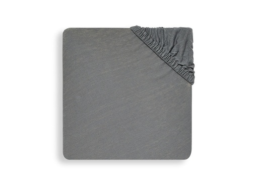 [401970] HOESLAKEN, 40/50x80/90cm, storm grey, grijs, vr wieg/draagmand, uni, jersey, 100% katoen, 1 stuk(s), Noos