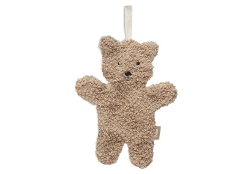 [447163] FOPSPEENDOEKJE, Teddy Bear biscuit, bruin, uni, teddybeer, 15 x 20, vr fopspeen met ring, 2022