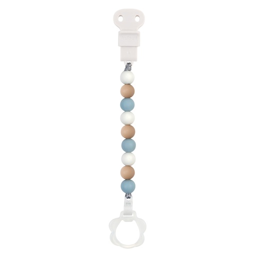 [399684] Nattou | Fopspeenketting Silicon kralensnoer light blue/beige