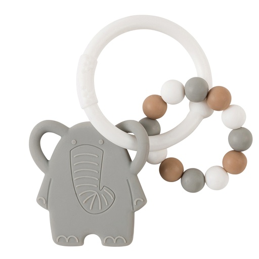 [399727] Nattou | Bijtring Silicon elephant/beige