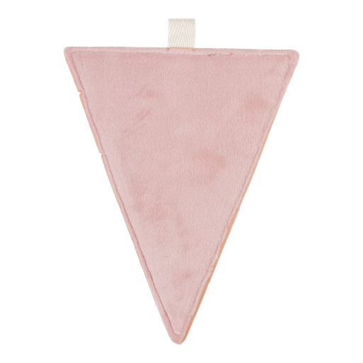 [452454] Little Dutch | Vlaggenlijn Textiel Vlag Roze Geribbeld L12cm 