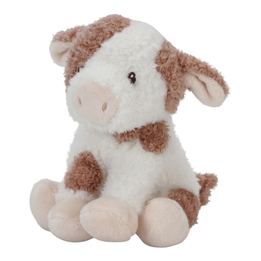 [470246] Little Dutch | Pluche Knuffel Little Farm Koe Bruin/Ecru H17cm