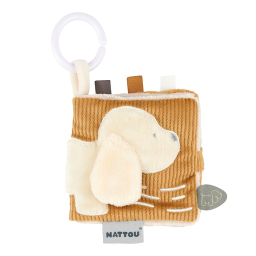 [452818] Nattou | Maxi-Cosi hanger Activity Book Charlie bruin/ecru 