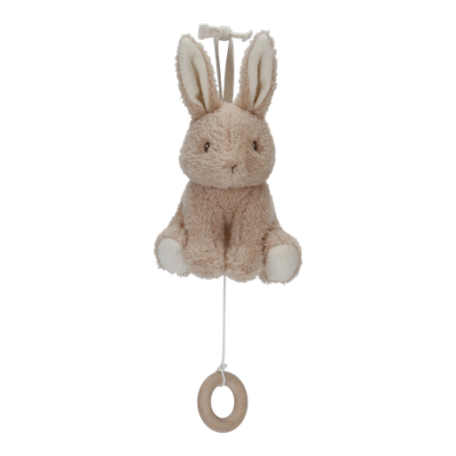 [478853] Little Dutch | Muziektrekker Baby Bunny Konijn Bruin/Ecru H15cm