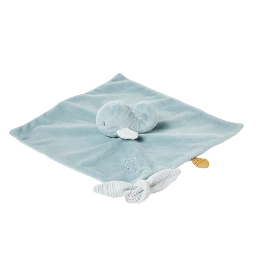 [456115] Nattou | Knuffeldoek / Doudou Sally the whale Romeo, Jules & Sally groen