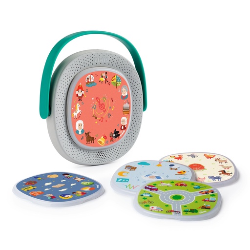 [462866] Timio | Educatief Speelgoed Player +5 discs Grijs Muziek +24 M