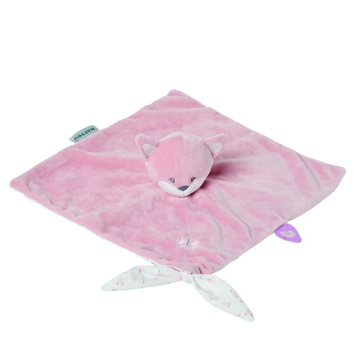 [460127] KNUFFELDOEK / DOUDOU, Alice the fox, Alice & Pomme, roze, vos, textiel, vanaf 0 maand