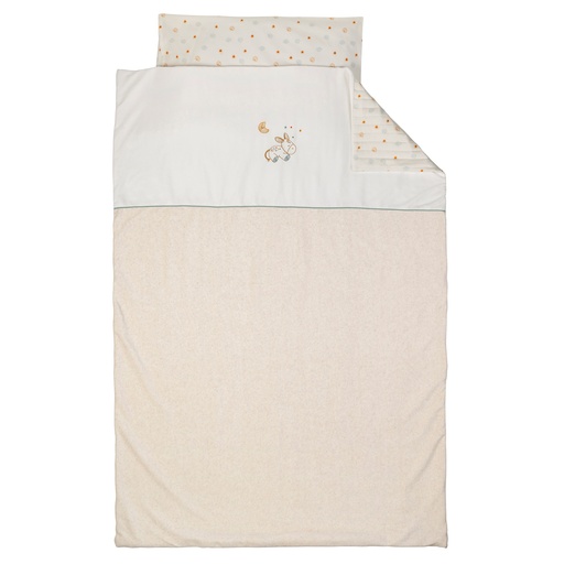 [485034] Nattou | Donsovertrek Felix & Leo beige 100x140cm