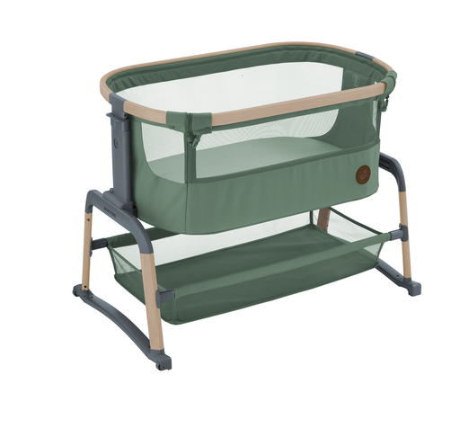 [463706] CO-SLEEPING WIEG, Iora Air, green beyond eco, alu/mesh, +matras, schommel- functie, dropside, op wieltjes, 2023