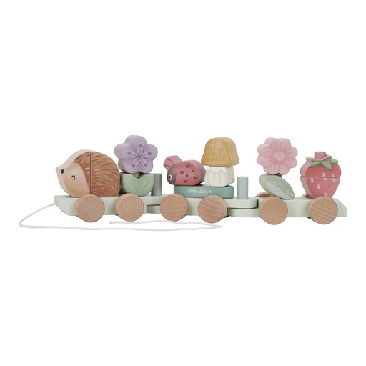 [LD7335] Blokkentrein egel Fairy Garden FSC