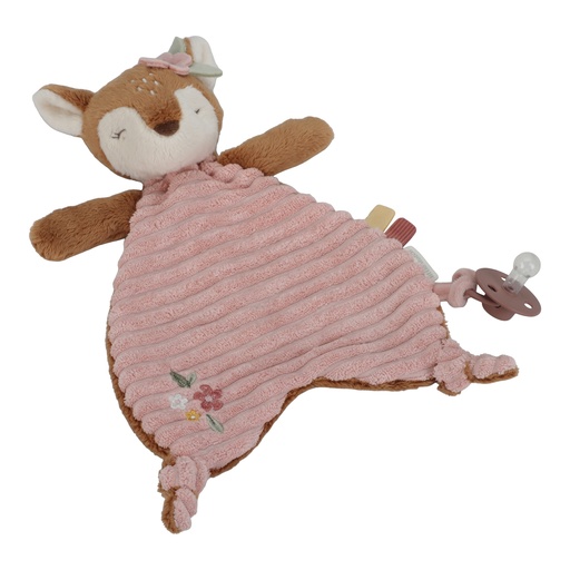 [490406] Little Dutch | Knuffeldoek Fairy Garden Hert Roze +0M