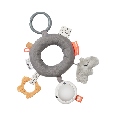 [402700] Done by Deer | Maxi-Cosi Hanger Activity Ring Deer Friends Grey +0M