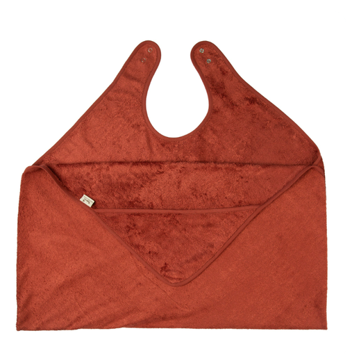 [451131] BADCAPE, Cuddle Towel, Timboo rosewood, rood/roze, uni, bamboe, 94x104cm