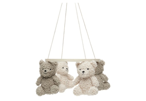 [510785] Baby Mobile Teddy Bear Olive Green/Naturel