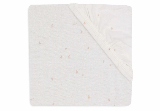 [510795] Fitted Sheet Jersey 40/50x80/90cm Twinkling Wild Rose