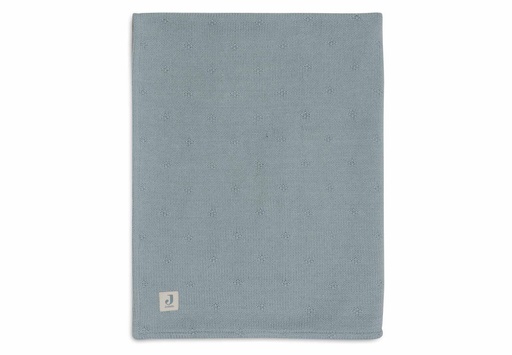 [510832] Jollein | Deken Cosy Knit Sea Green Tricot/Velvet 100x150cm