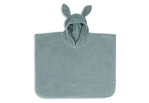 [510837] Bath Poncho Terry Sea Green