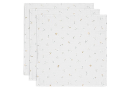 [510853] Cloth Muslin 70x70cm Lovely Birds (3pack)