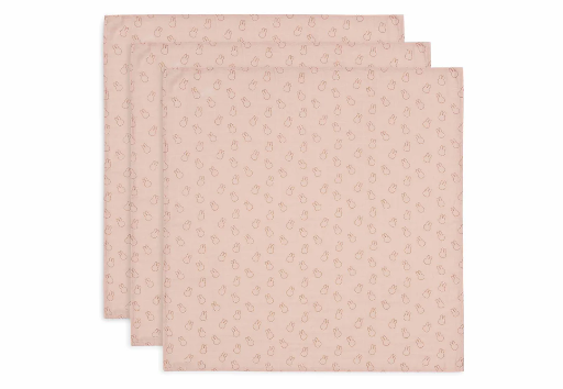 [510854] Cloth Muslin 70x70cm Miffy Silhouettes W. Rose(3p)