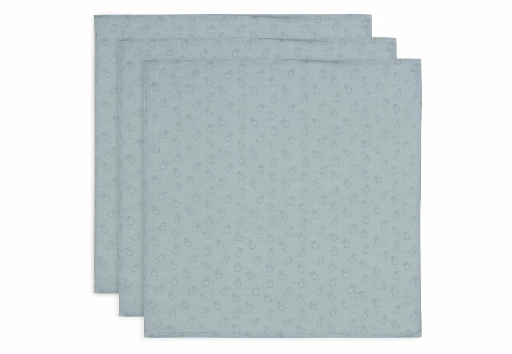 [510855] Jollein | Tetra Doek Miffy Silhouettes Sea Green 70x70cm 3st