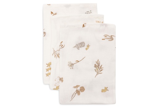 [510871] Washcloth Muslin 15x20cm Riverside (3pack)