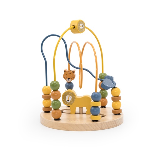 [485496] EDUCATIEF SPEELGOED, animal beads maze, hout, af 12 M, Playtime