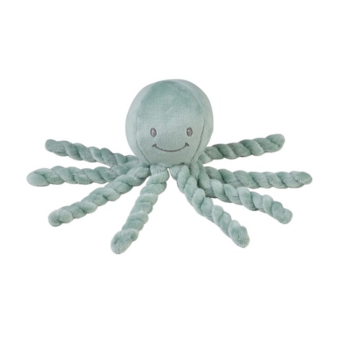 [522544] Nattou | Pluche knuffel Lapidou octopus kopergroen 7,5cm