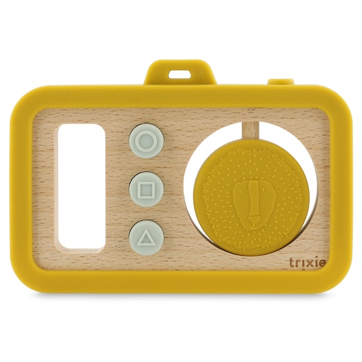 [523092] Trixie | Houten baby camera met siliconen - Mr. Lion