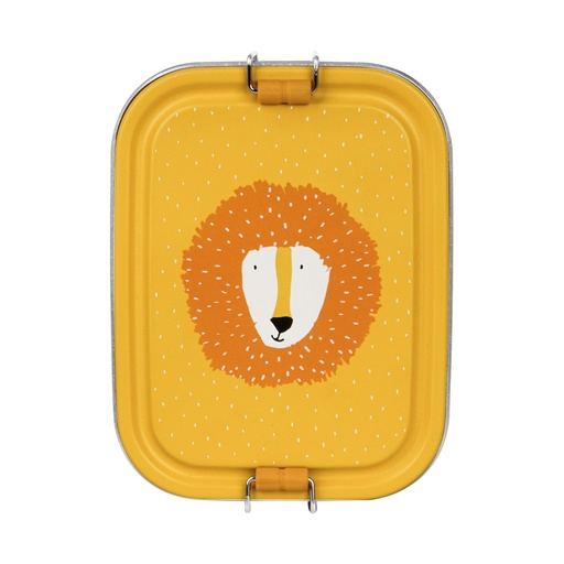 [458238] BROODDOOS, Mr. lion, Lunch Box small, leeuw, RVS, 13x6x17cm onderverdeling