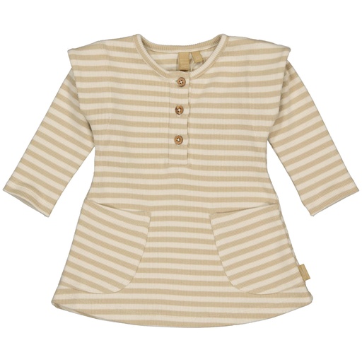 Levv | Jurk Girls Brown Stripe