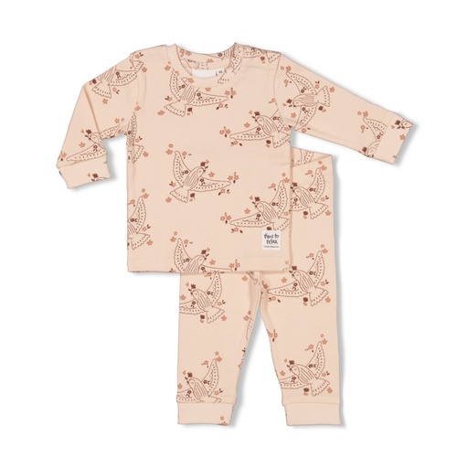 Feetje | Pyjama 2-delig Betsy Bird Roze - Premium Sleepwear by Feetje 