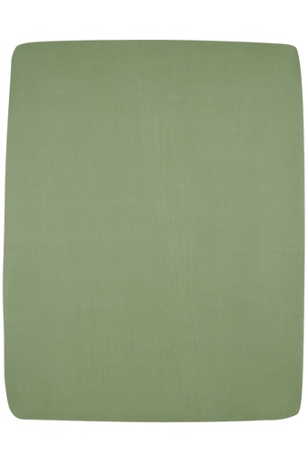 [533459] Meyco | Hoeslaken Parkmatras Olive Green 75x95cm