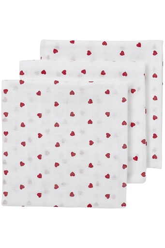 [533475] Meyco | Tetra Doeken Sweet Heart  Red 70x70cm 3-pack