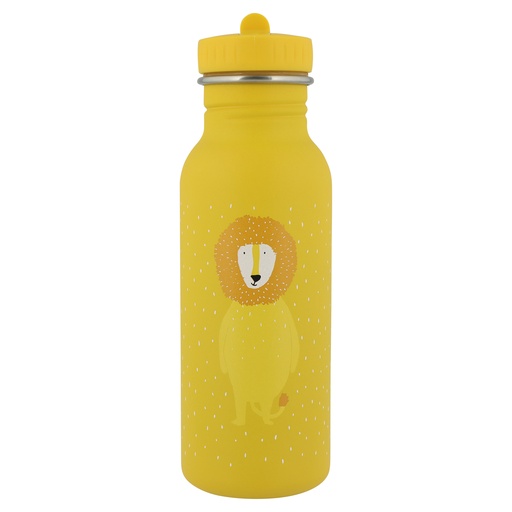 [378124] DRINKBEKER, 500ml, Mr. Lion, bright yellow, uni/print leeuw, alu, deksel, drinktuit, drinkfles, School (041)