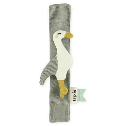 [439111] Trixie | Rammelaar Wrist rattle Heron groen/ecru 18cm