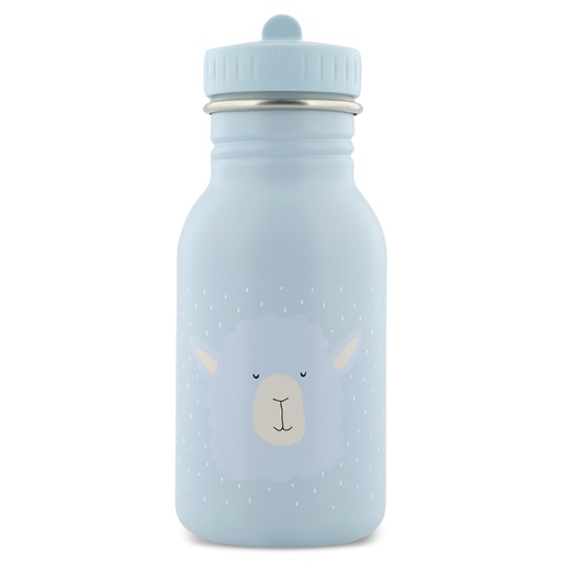 [440086] DRINKBEKER, 350ml, Mr. Alpaca, uni/print alpaca, aluminium, deksel, drinktuit, drinkfles, School (040)